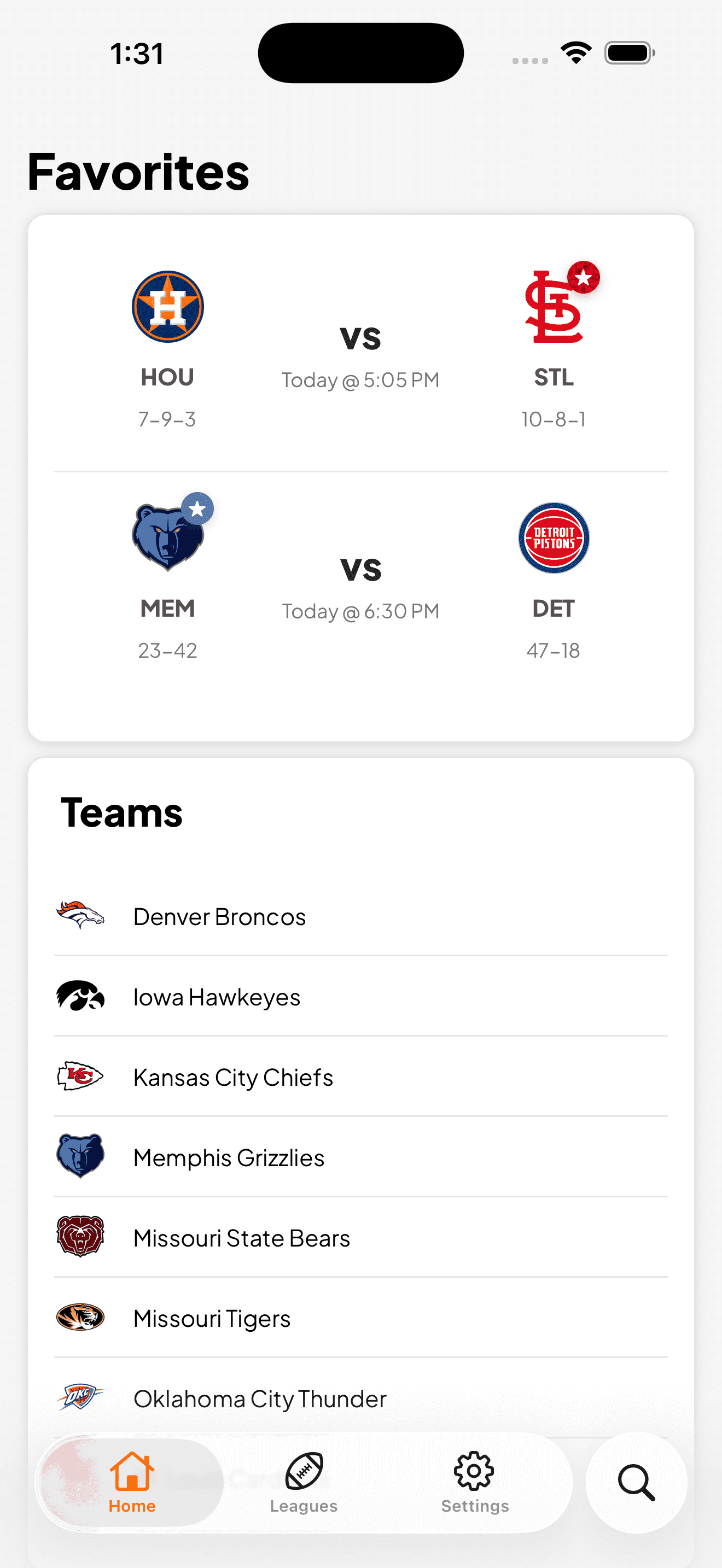 Follow Your Favorites